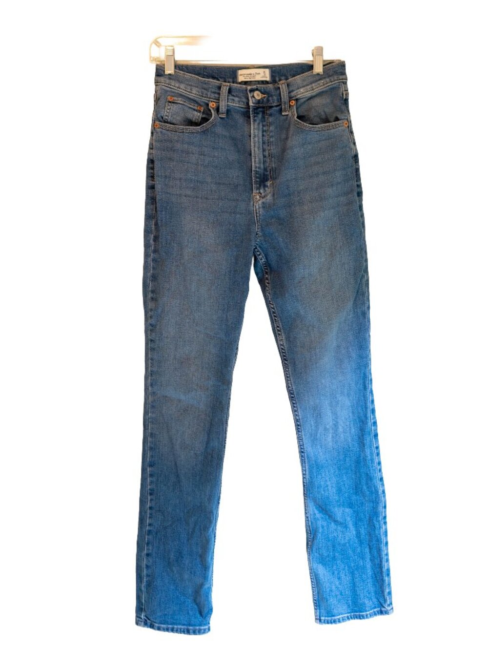 Abercrombie & Fitch Medium Wash Slim High Rise Denim Jeans - Size 26/2R